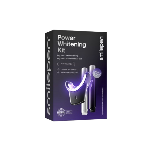 Smilepen Power Whitening Kit & Care, intenzív fogfehérítő készlet LED gyorsítóval