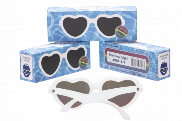 BABIATORS Hearts Napszemüveg, polarizált, Rainbow Bright, 0-2 éves korig