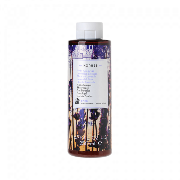 KORRES Lavender Blossom Showergel – levendula illatú tusfürdő, 250 ml