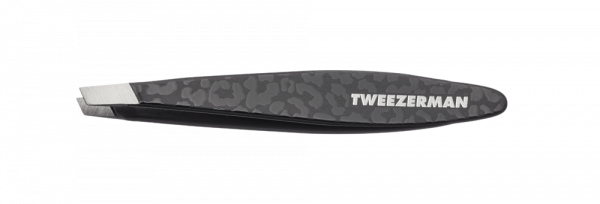 Tweezerman Mini SLANT Black Leopard csipesz