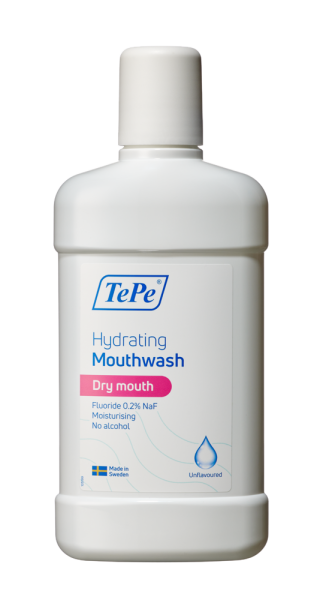 TePe Hydrating szájöblögető, ízmentes, 500 ml