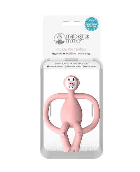 Matchstick Monkey fogzást segítő rágóka, kismalac