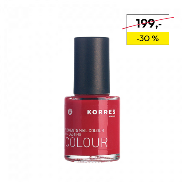KORRES Nail Colour CORAL RED 48 - gondoskodó körömlakk színárnyalat 48, 10 ml
